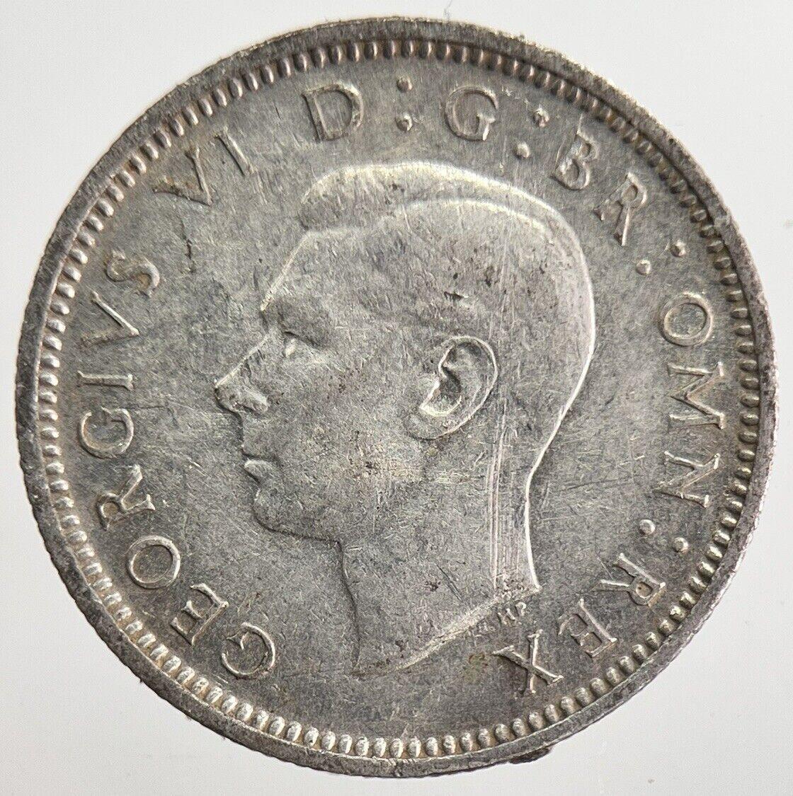 1942 George VI Sixpence Silver Coin | Fine Collectable Grade | a8217