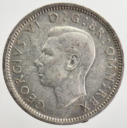 1942 George VI Sixpence Silver Coin | Fine Collectable Grade | a8217
