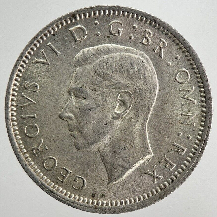 1942 George VI Sixpence Silver Coin | Very High Grade | a9219