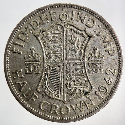 1942 George VI Silver Half-Crown Coin | Fine Collectable Grade