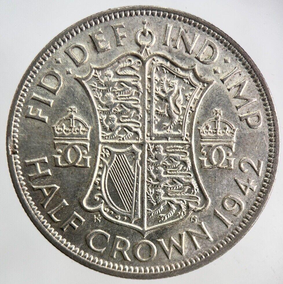 1942 George VI Silver Half-Crown Coin | Very High Grade