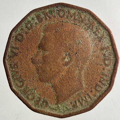 1942 George VI Threepence Coin | Fair Grade