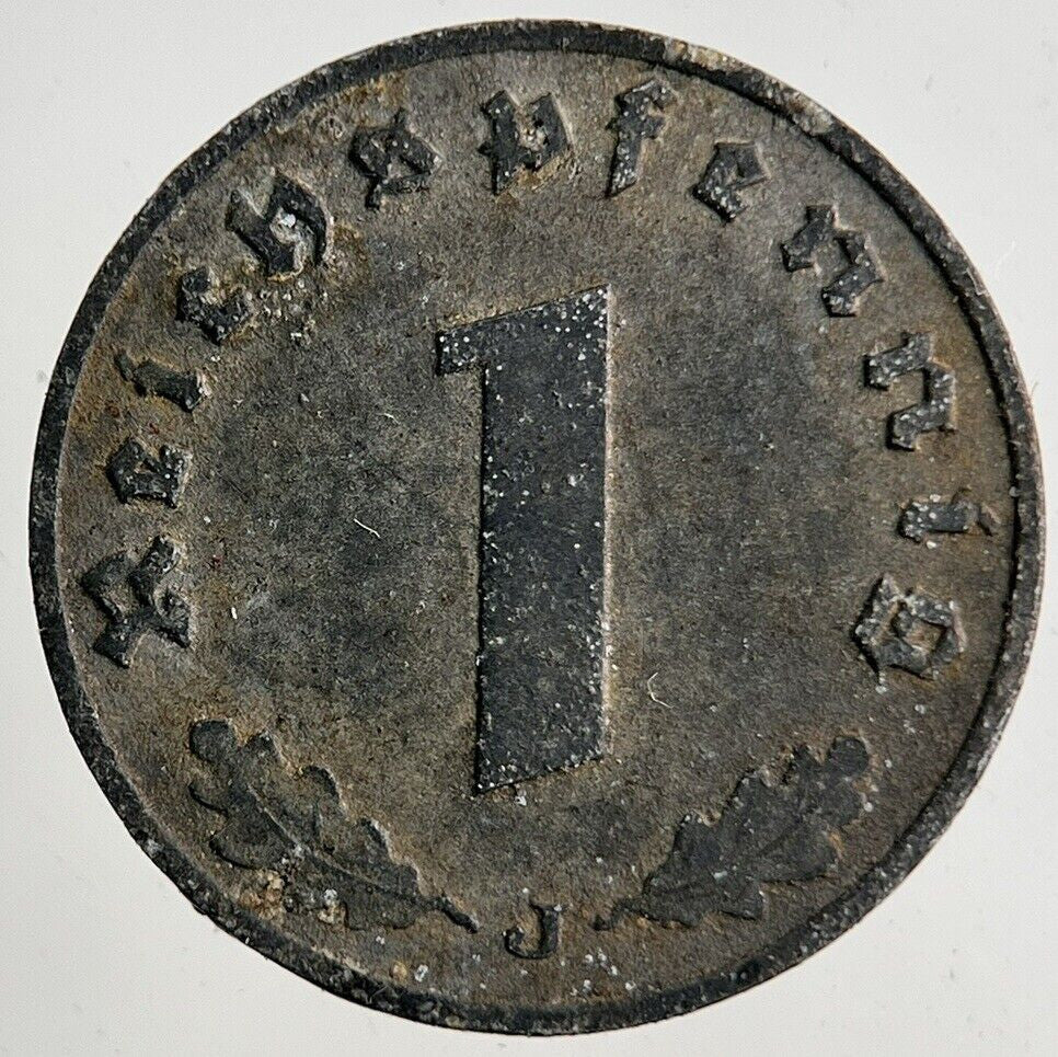 1942 Germany Nazi 1 Pfennig Coin | Fine Collectable Grade