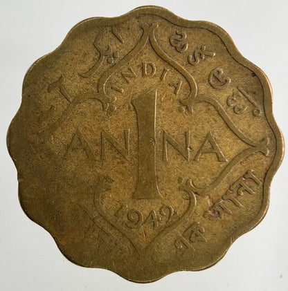 1942 India 1 Anna Coin | Fair Grade