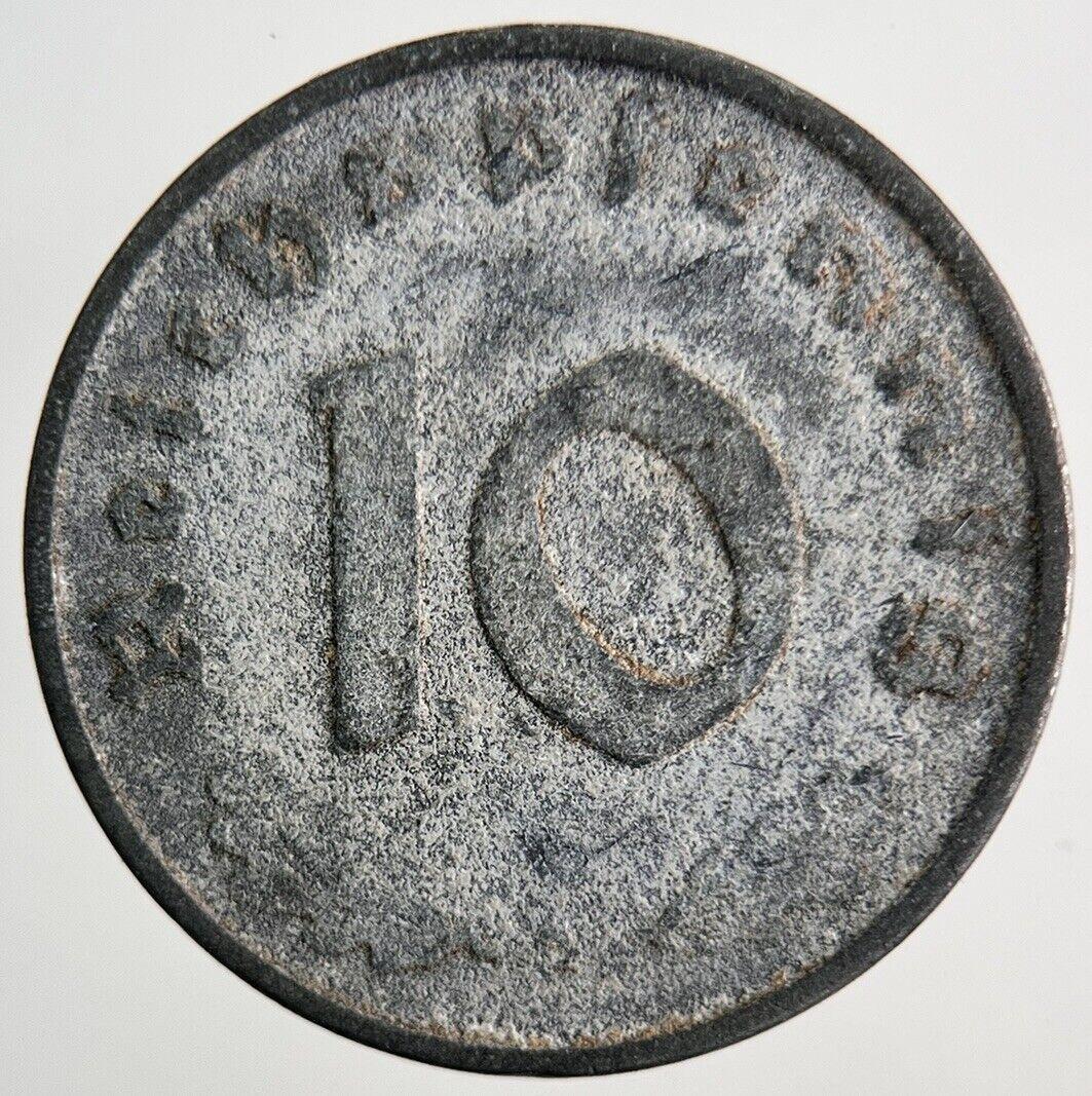 1942 Germany Nazi 10 Pfennig Coin | Collectable Grade