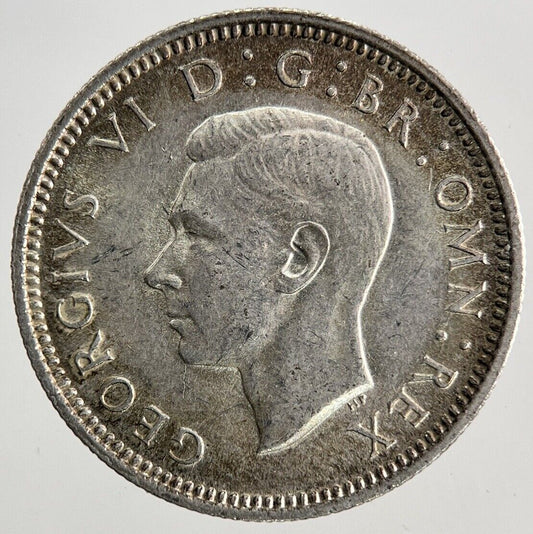 1942 George VI Sixpence Silver Coin | Very High Grade