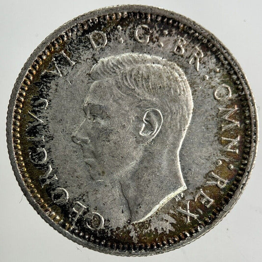 1942 George VI Sixpence Silver Coin | Very High Grade