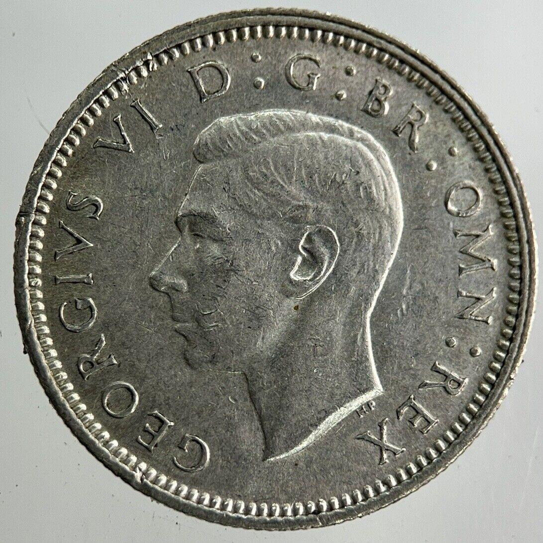 1942 George VI Sixpence Silver Coin | Very High Grade