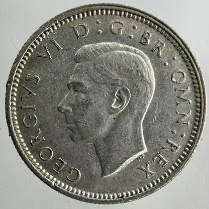 1942 George VI Sixpence Silver Coin | Very High Grade