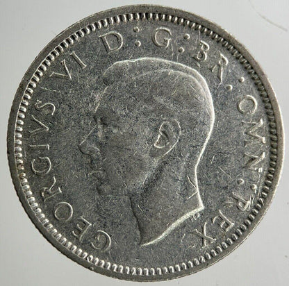 1942 George VI Sixpence Silver Coin | Fine Collectable Grade
