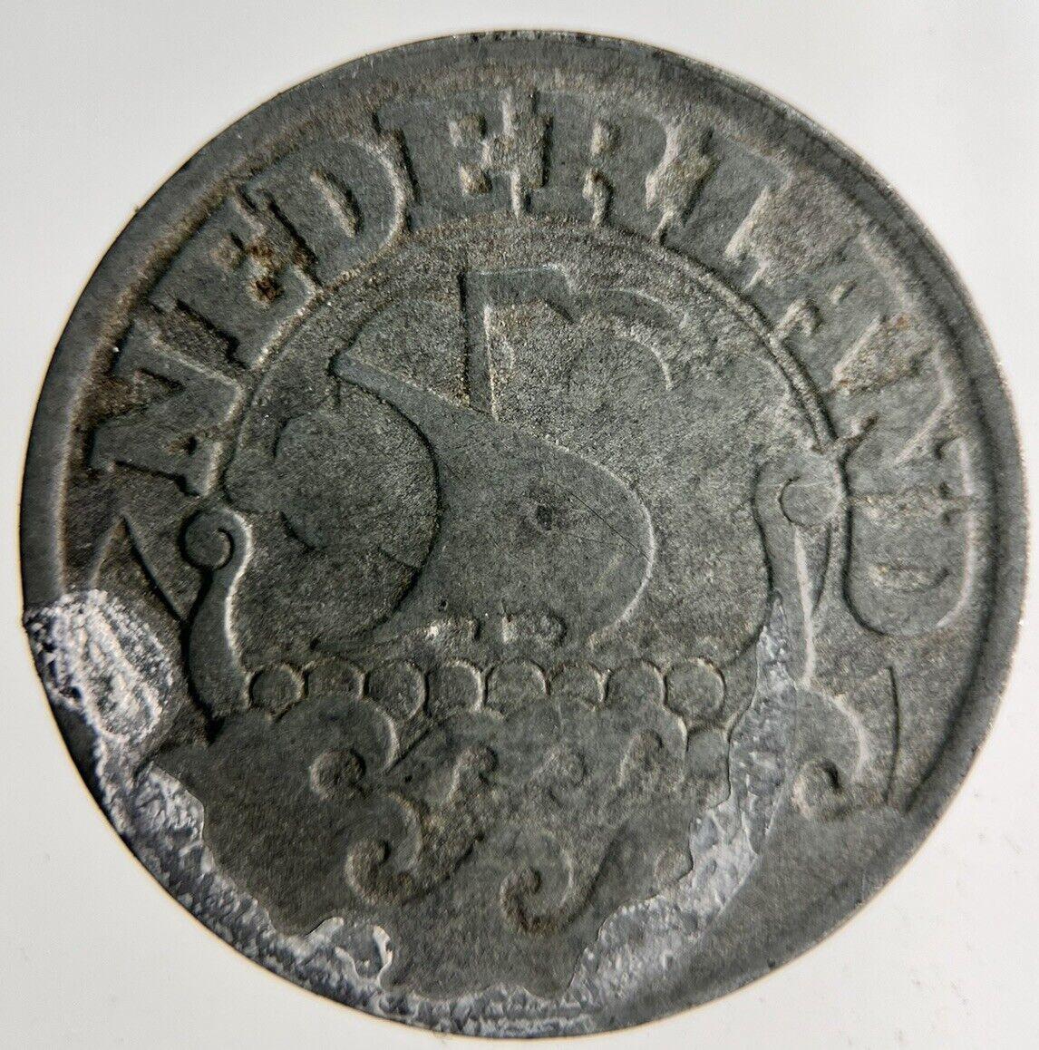 1942 Netherlands 25 Cents Coin | Fine Collectable Grade
