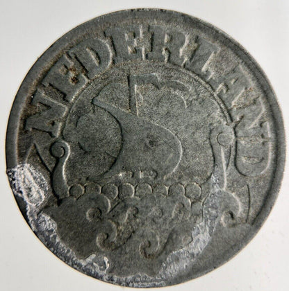 1942 Netherlands 25 Cents Coin | Fine Collectable Grade