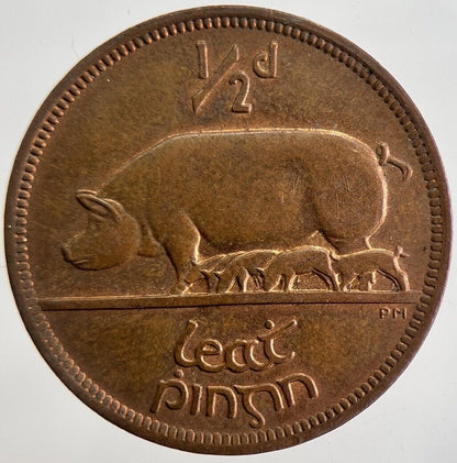 1942 Irish Half-Penny Coin | Very High Grade | a4821