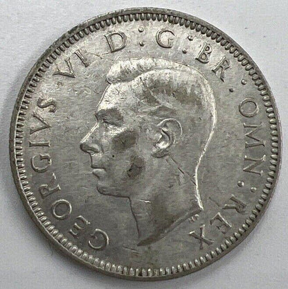 1942 Shilling | British Silver Coin | George VI | Very High Grade | a656