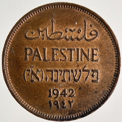 1942 Palestine 1 One Mil Coin | Very Fine Grade | a9916
