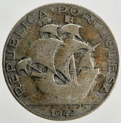 1942 Portugal 2.5 Escudos Silver Coin | Collectable Grade