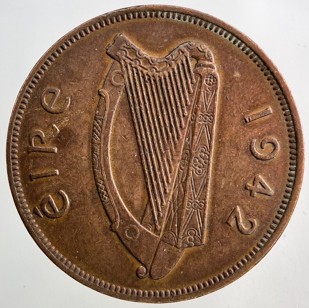 1942 Irish One Penny Coin | Very High Grade
