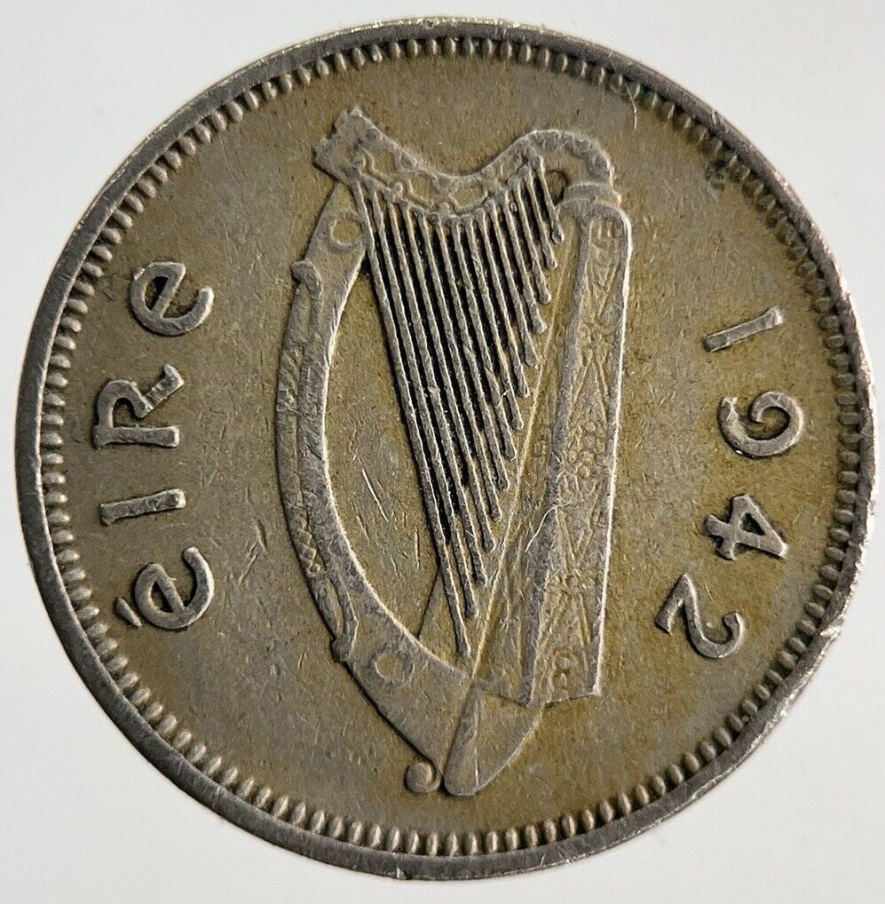 1942 Irish Threepence Rabbit Coin | Fine Collectable Grade