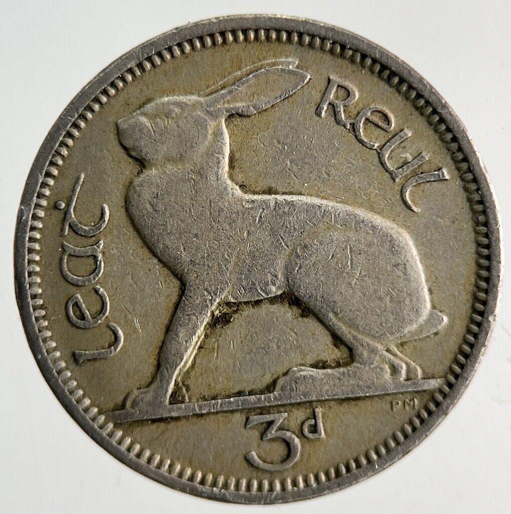 1942 Irish Threepence Rabbit Coin | Fine Collectable Grade