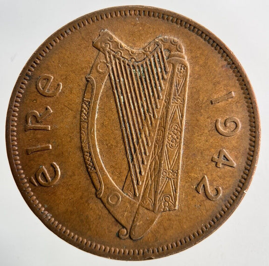 1942 Irish One Penny Coin | Very High Grade