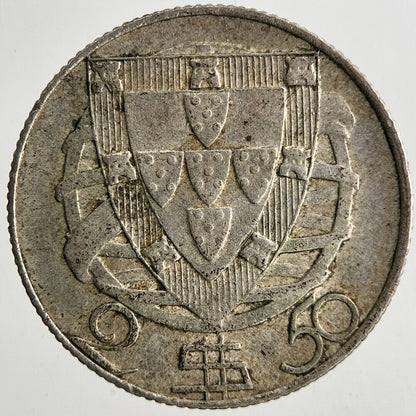 1942 Portugal 2.5 Escudos Silver Coin | Very High Grade