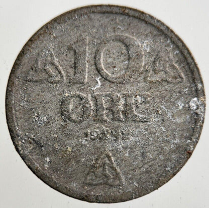1942 Norway 10 Ore Coin | Collectable Grade