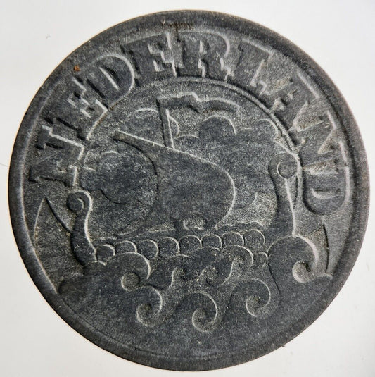 1942 Netherlands 25 Cents Coin | Fine Collectable Grade