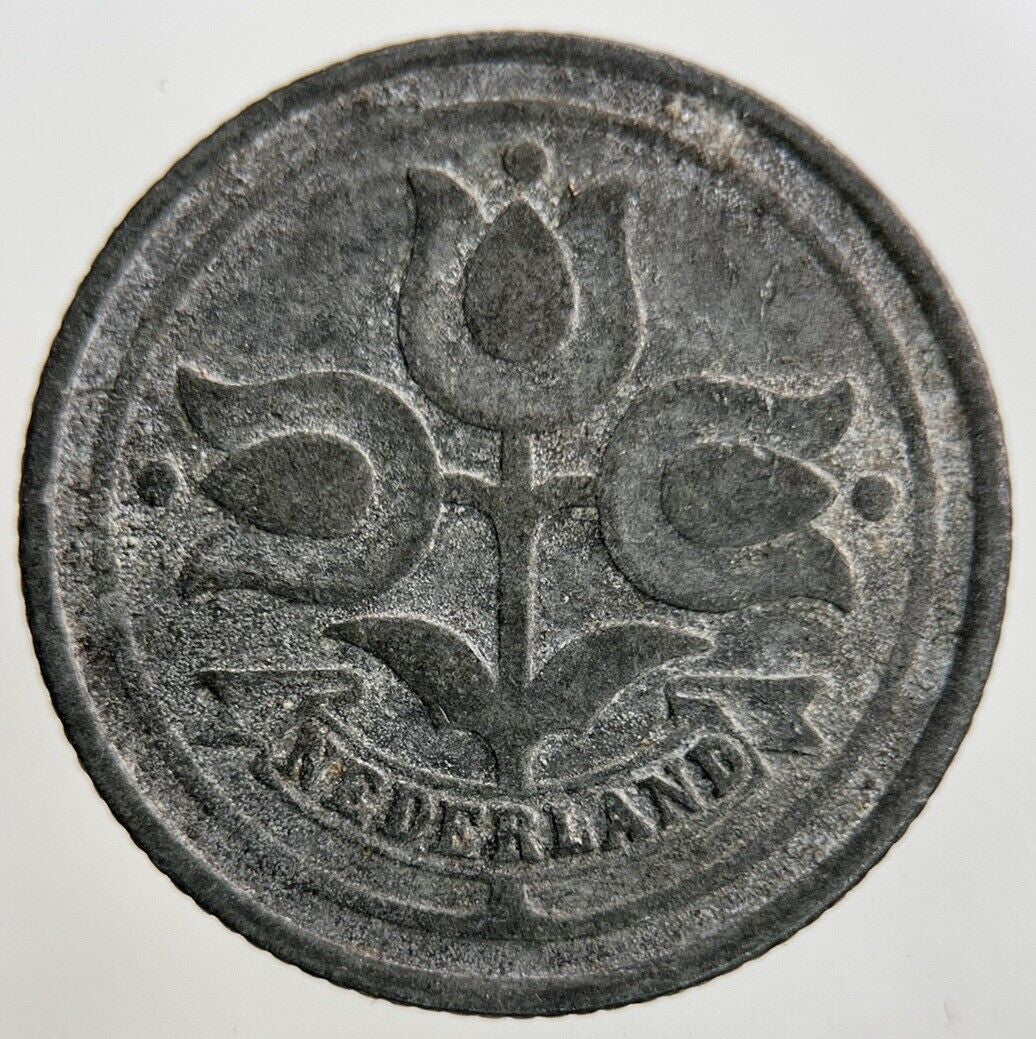 1942 Netherlands 10 Cents Coin | Fine Collectable Grade