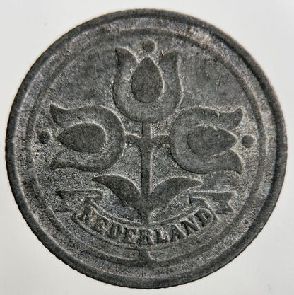 1942 Netherlands 10 Cents Coin | Fine Collectable Grade