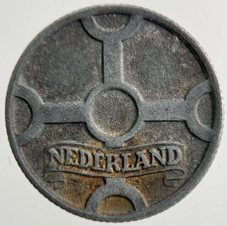 1942 Netherlands 1 Cent Coin | Fine Collectable Grade