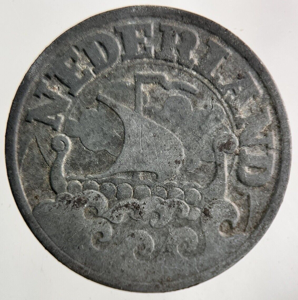 1942 Netherlands 25 Cents Coin | Fine Collectable Grade