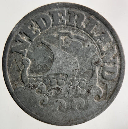 1942 Netherlands 25 Cents Coin | Fine Collectable Grade