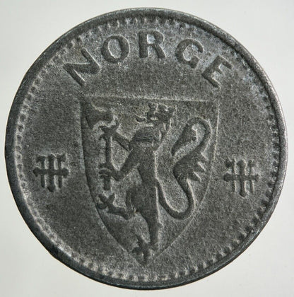 1942 Norway 50 Ore Coin | Fine Collectable Grade