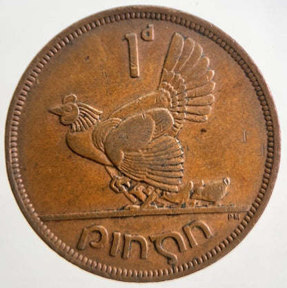 1942 Irish One Penny Coin | Very High Grade | a4715