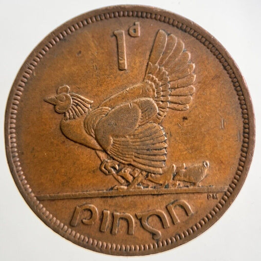 1942 Irish One Penny Coin | Very High Grade | a4715
