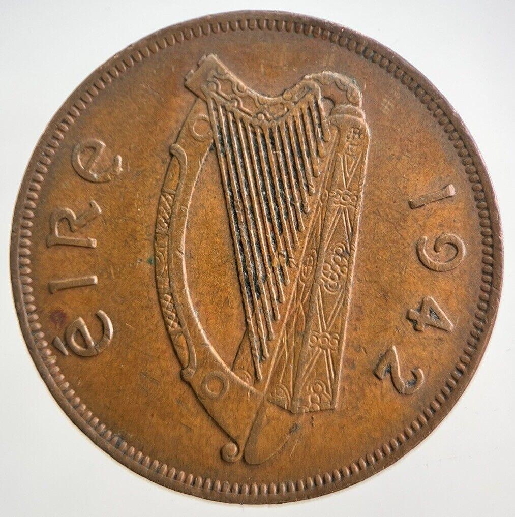 1942 Irish One Penny Coin | Very High Grade | a4715