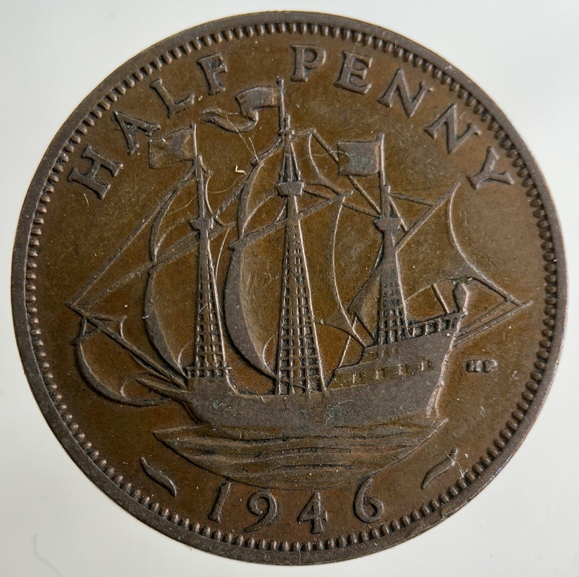 1946 George VI Half-Penny Coin | Fine Collectable Grade