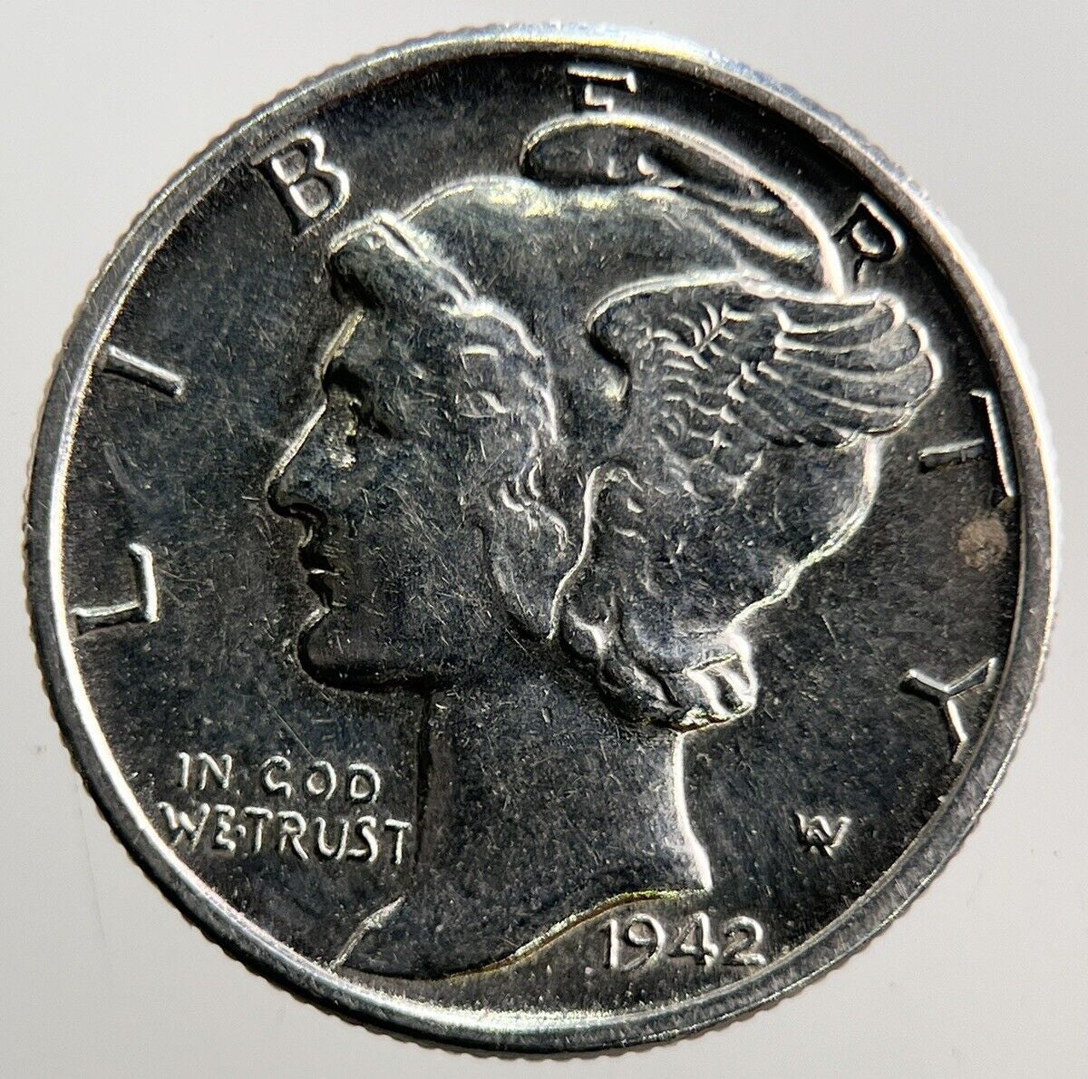 1942 US USA Mercury Dime Silver Coin | Very High Grade | a3741