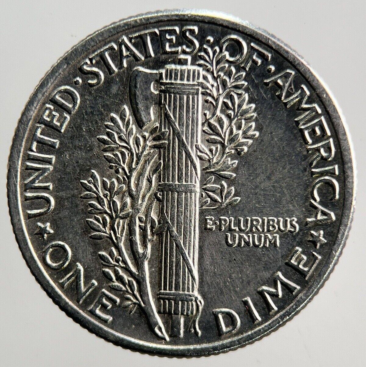 1942 US USA Mercury Dime Silver Coin | Very High Grade | a3741