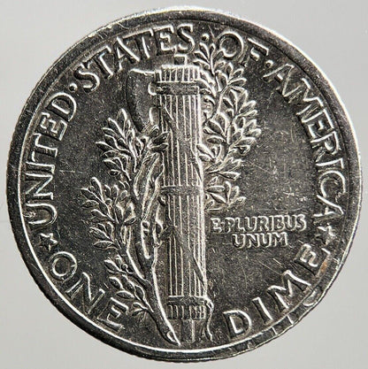 1942 US USA Mercury Dime Silver Coin | Very High Grade | a277