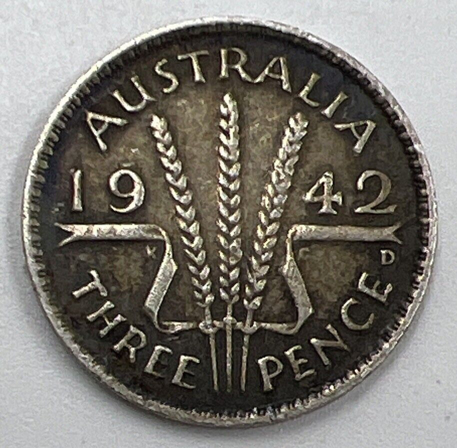 1942 Threepence | Australia Silver Coin | Fine Collectable Grade | a205