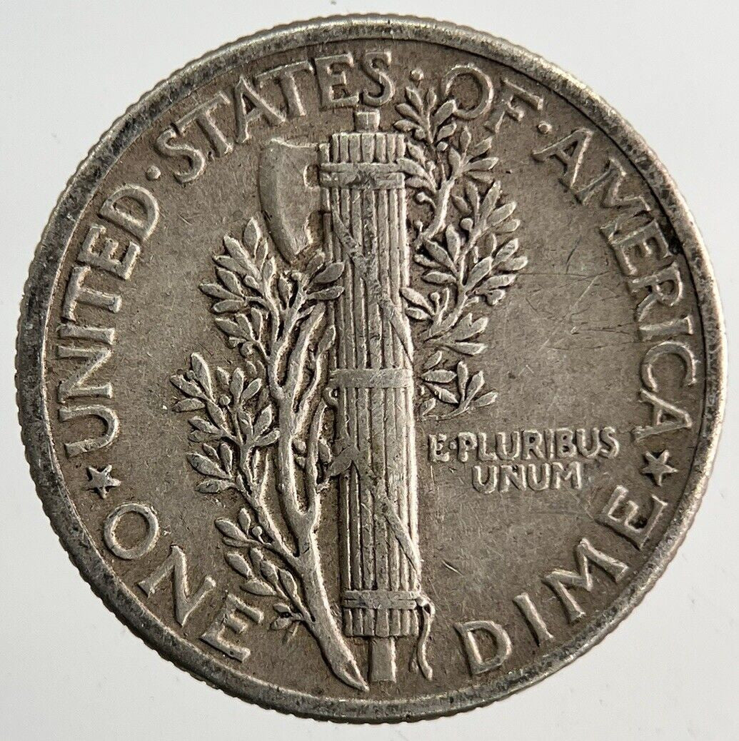 1942 US USA Mercury Dime Silver Coin | Fine Collectable Grade