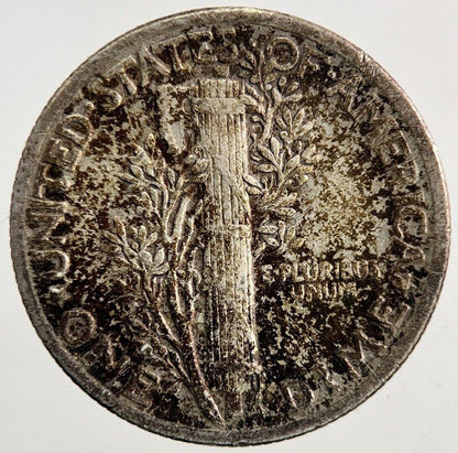 1942 US USA Mercury One Dime Silver Coin | Fine Collectable Grade