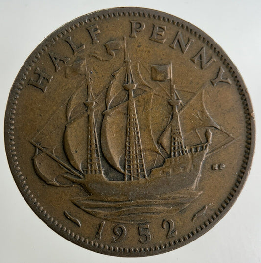 1952 George VI Half-Penny Coin | Collectable Grade