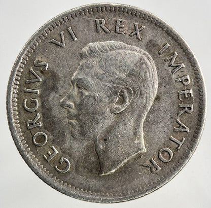1942 South Africa Shilling Silver Coin | Fine Collectable Grade