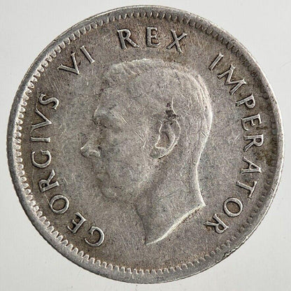 1942 South Africa Sixpence Silver Coin | Fine Collectable Grade