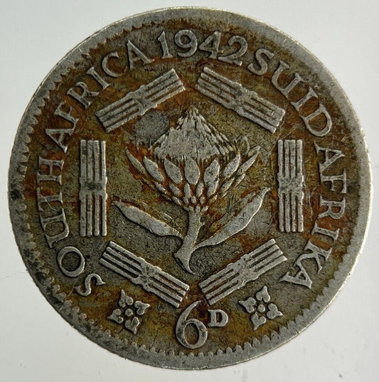 1942 South Africa Sixpence Silver Coin | Collectable Grade