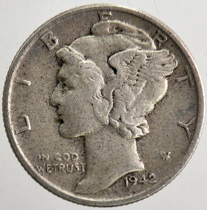 1942 US USA Mercury Dime Silver Coin | Collectable Grade | a5478