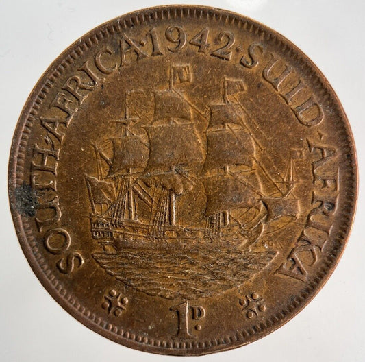 1942 South Africa One Penny Coin | Fine Collectable Grade