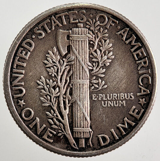 1942 US USA Mercury Dime Silver Coin | Very High Grade